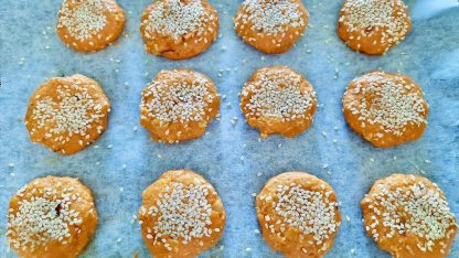 Carrot balls sesame